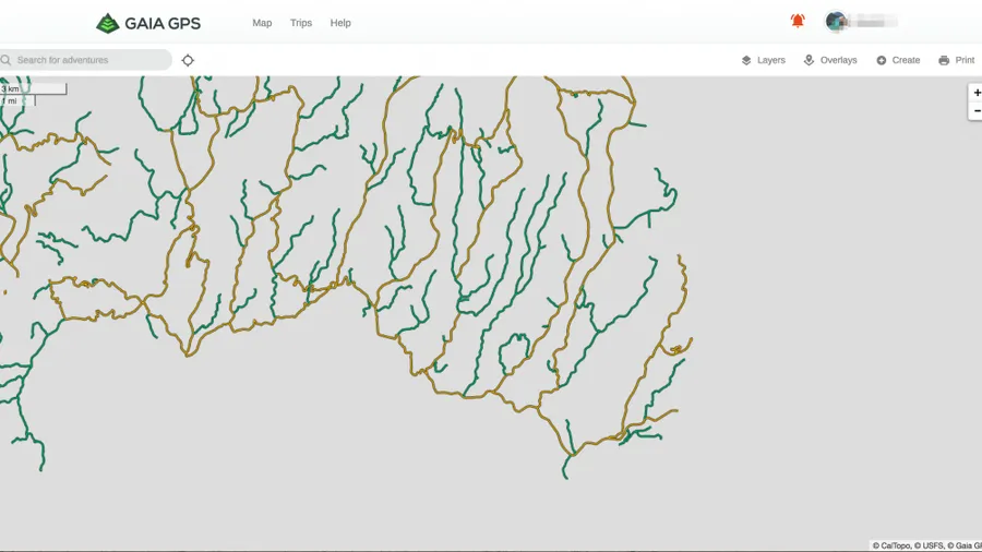 MVUM Map Layer Now Available in Gaia GPS Premium